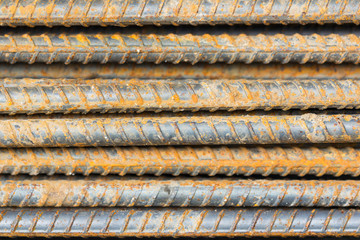 Reinforcing steel bars for building construction