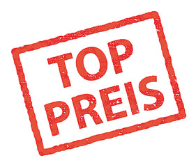 Stempel TOP-Preis, rot