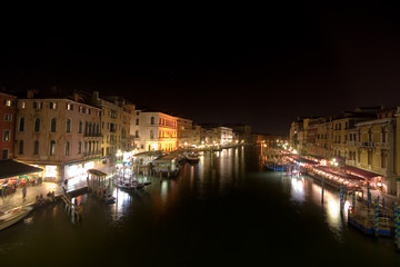 Fototapeta na wymiar Canal Grande At Night