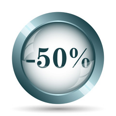 50 percent discount icon