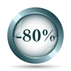 80 percent discount icon