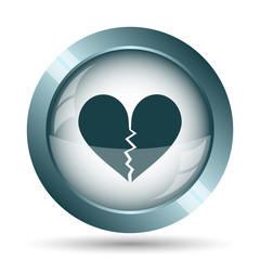 Broken heart icon