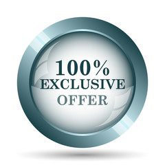100% exclusive offer icon