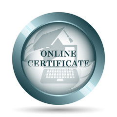Online certificate icon