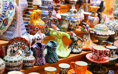 Turkish Ceramics in Spice Bazaar