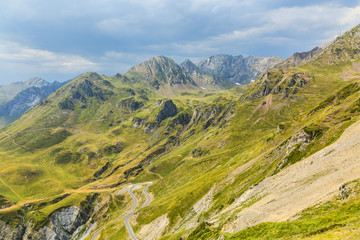 Landscape in Pyrenees Mountains