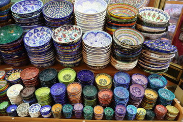 Turkish Ceramics in Grand Bazaar