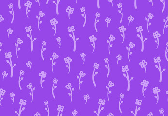 Naklejka na ściany i meble Flowers vector Pattern with bright spring colours 