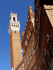Torre del Mangia, Siena, Włochy
