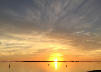 Gulf sky at sunset