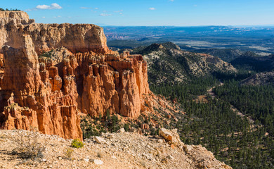 Picturesque rock formation in the Bryce Canyon National Park. Utah, US