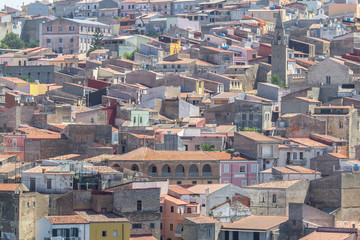 Naklejka premium View to the Sennori town, Sardinia, Italy