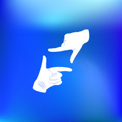 hand lens, web icon. vector design