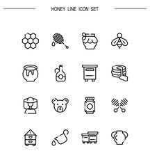 Honey icon set