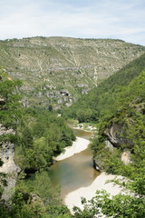 Gorges du Tarn , Occitanie dans le sud de la France
