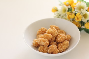 Chinese food, deep fried sesame seed ball
