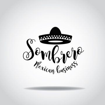 Sombrero icon design for Mexican restaurant or other business. EPS 10 Vector.