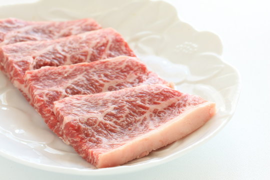 Korean barbecue beef Karubi