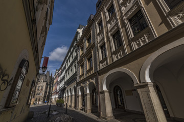 Buildings in Liberec city in north Bohemia