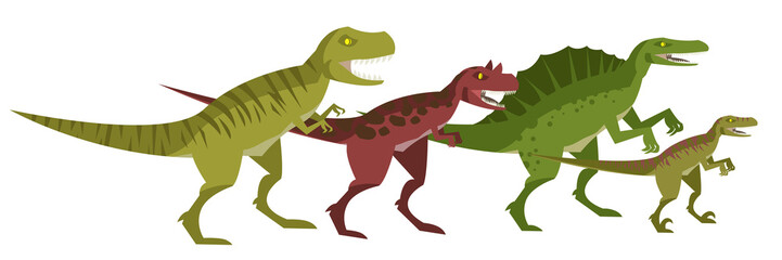 four great carnivore dinosaurs