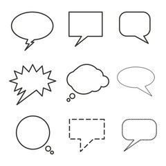Set of Bubble Speech Chat