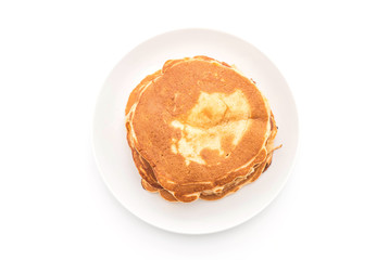 pancake on white background