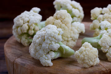 Fresh organic cauliflower