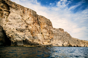 Fototapeta na wymiar Coast line on Gozo Island, Malta
