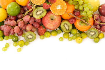 Naklejka na ściany i meble Assortment of fruits