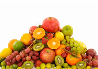 Assortment of exotic fruits 

