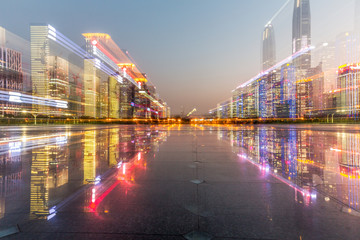 view of cityscape in modern city of China.