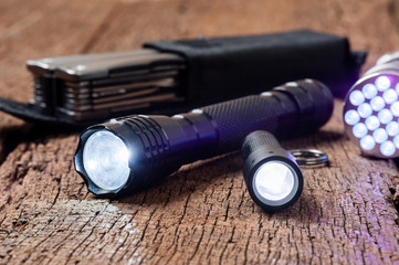 pocket flashlight for EDC - obrazy, fototapety, plakaty