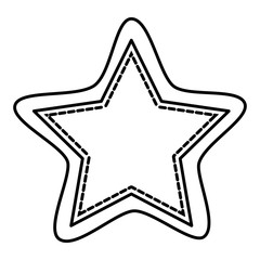 figure white star icon, vector illustraction design image