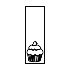 symbol muffin food icon, vector illustraction design