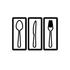 cutlery picture decorative icon, vector illustraction design