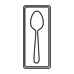spoon picture decorative icon, vector illustraction design