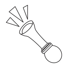 april fools day emblem thin line vector illustration eps 10