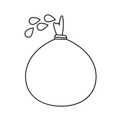 april fools  day balloon celebration thin line vector illustration eps 10