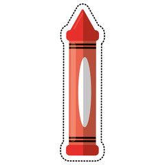 cartoon crayon color school vector illustration eps 10