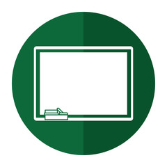 chalkboard eraser chalk shadow vector illustration eps 10