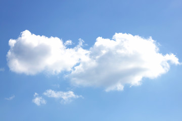 Blue sky white clouds Abstract nature