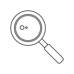 search loupe school thin line vector illustration eps 10