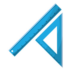 triangle ruler measuring school vector illustration eps 10