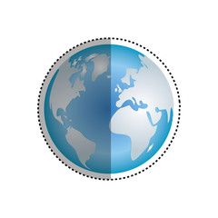 Isolated earth world icon vector illustration graphic design