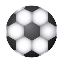 white background with soccer ball vector illustration