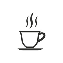 Coffee cup - vector icon.