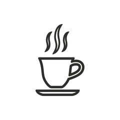 Coffee cup - vector icon.