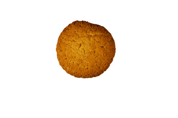 Corn cookie isolated on white background