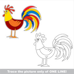Vector tracing educational game for preschool kids.