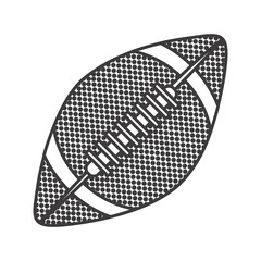 grayscale background with football ball vector illustration